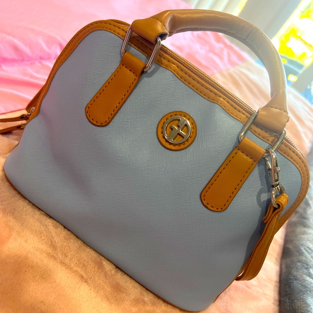 Giani bernini Chambray saffiano dome satchel